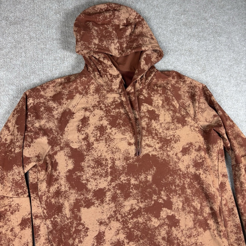 Lululemon Men's XL Brown‎ Camo Hoodie Pullover Athletic Training Sweatshirt - Picture 2 of 9